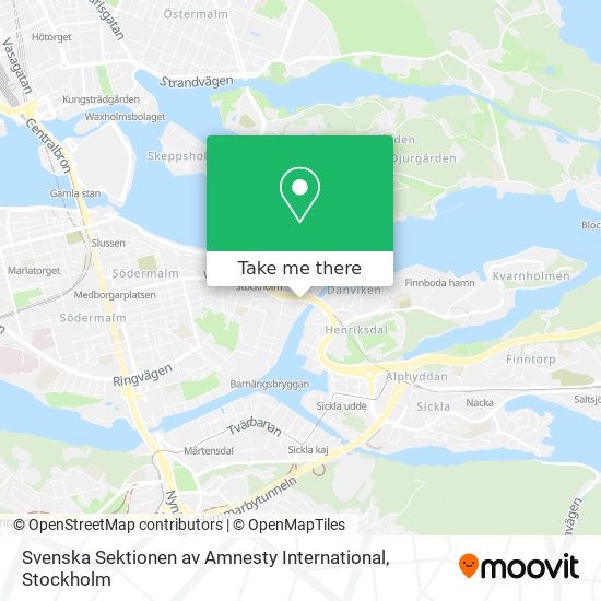 Svenska Sektionen av Amnesty International map