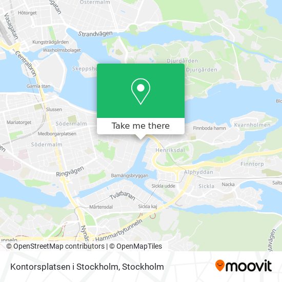 Kontorsplatsen i Stockholm map