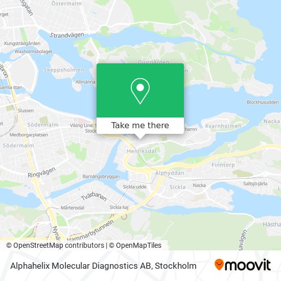 Alphahelix Molecular Diagnostics AB map