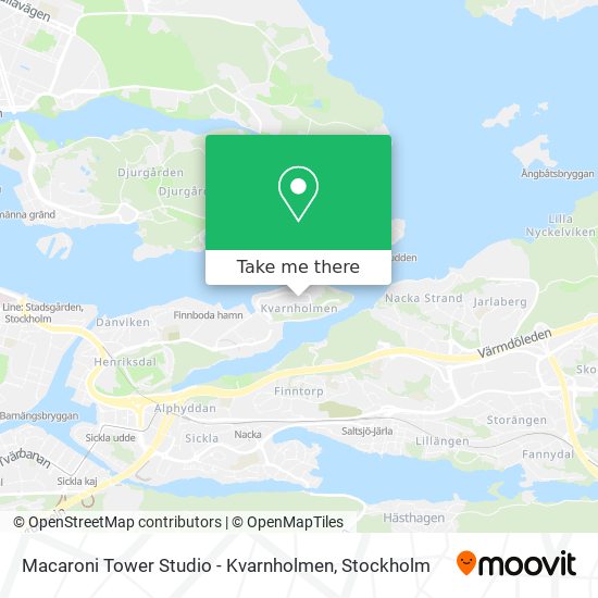 Macaroni Tower Studio - Kvarnholmen map