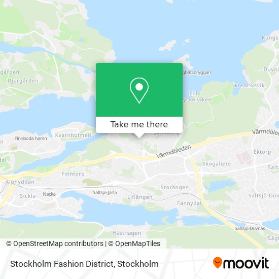Stockholm Fashion District map