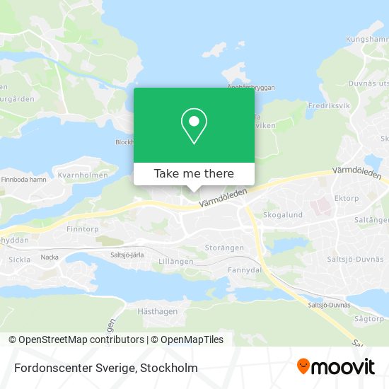 Fordonscenter Sverige map