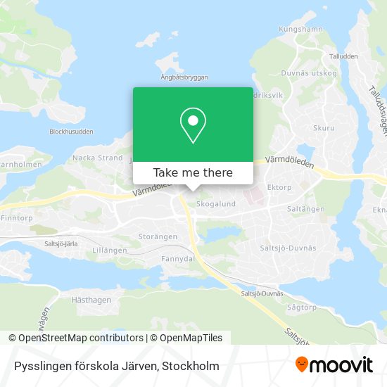 Pysslingen förskola Järven map