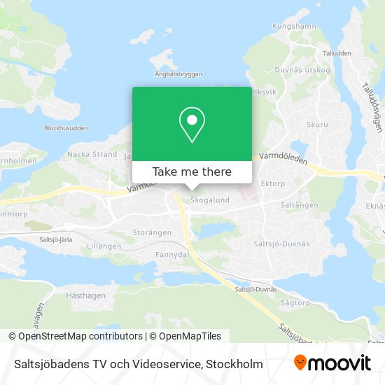 Saltsjöbadens TV och Videoservice map