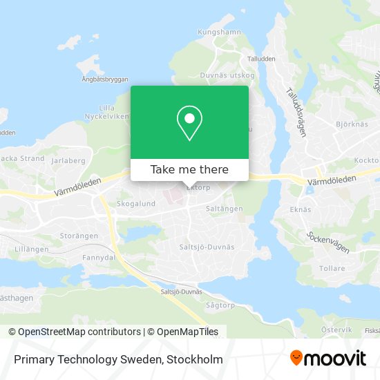 Primary Technology Sweden map