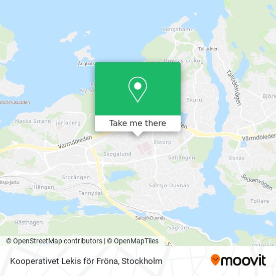 Kooperativet Lekis för Fröna map