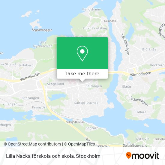 Lilla Nacka förskola och skola map