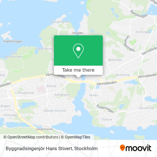 Byggnadsingenjör Hans Stivert map