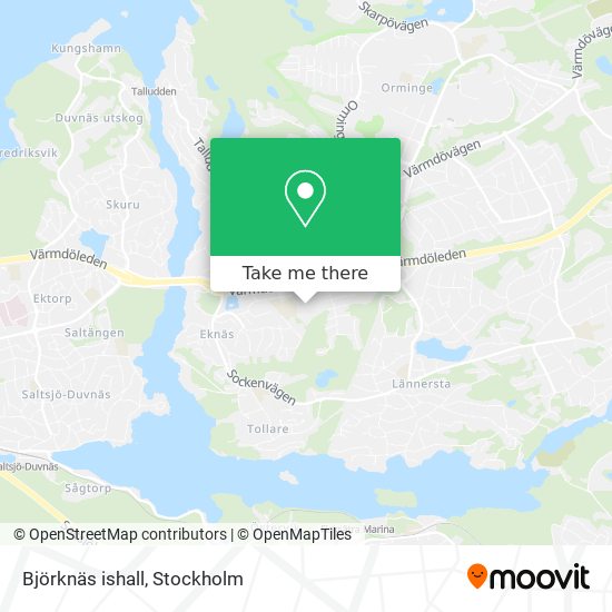 Björknäs ishall map