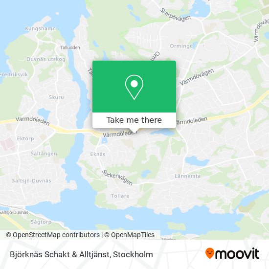 Björknäs Schakt & Alltjänst map