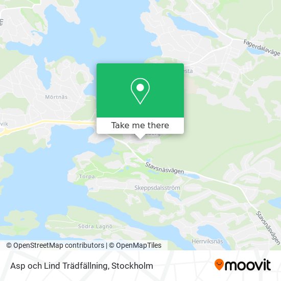 Asp och Lind Trädfällning map