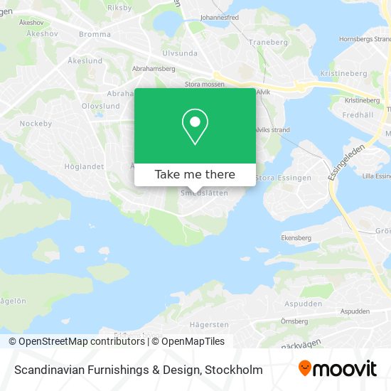 Scandinavian Furnishings & Design map