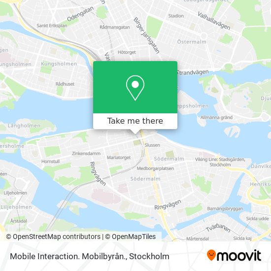 Mobile Interaction. Mobilbyrån. map