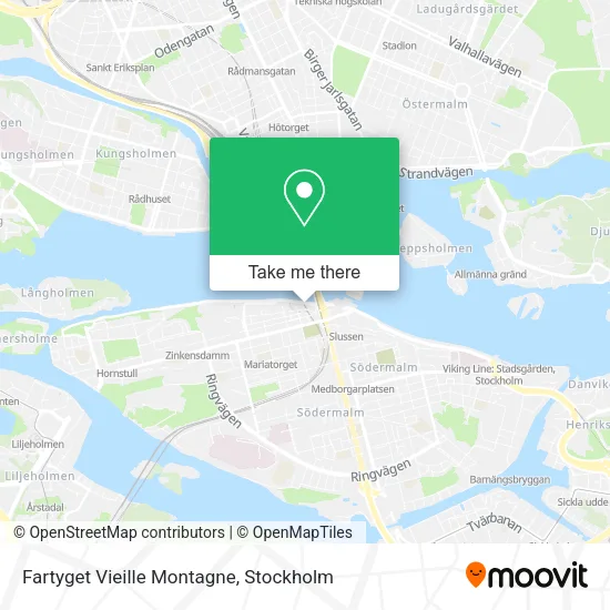 Fartyget Vieille Montagne map