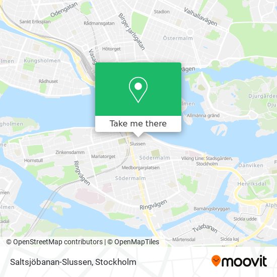 Saltsjöbanan-Slussen map