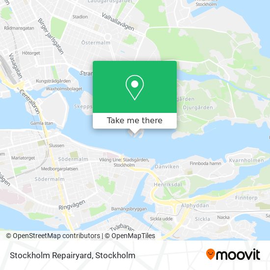 Stockholm Repairyard map