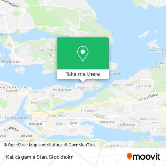 Kalikå gamla Stan map