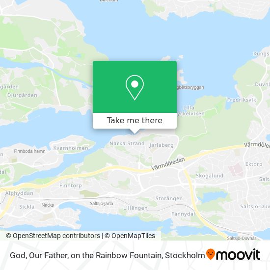 God, Our Father, on the Rainbow Fountain map
