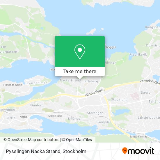 Pysslingen Nacka Strand map