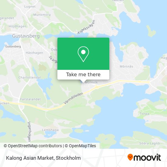 get to Asian Market in Värmdö by Bus, Ferry or Metro?