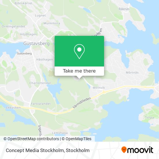 Concept Media Stockholm map