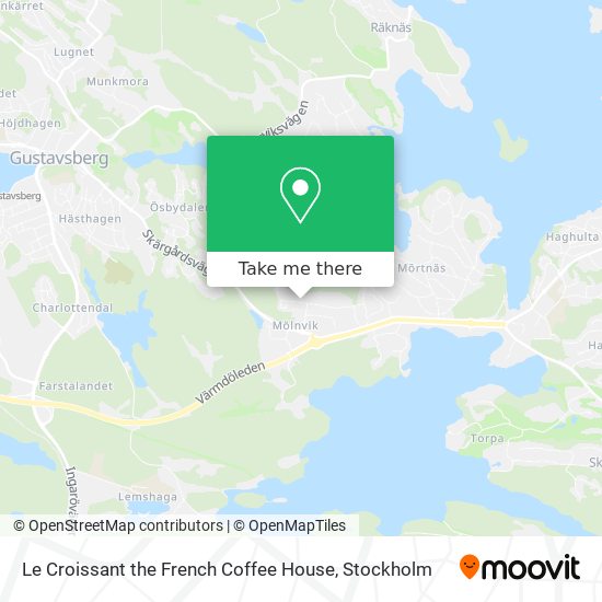 Le Croissant the French Coffee House map