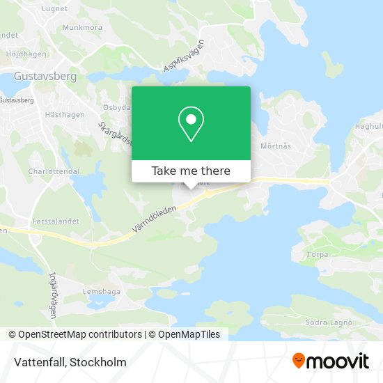 Vattenfall map