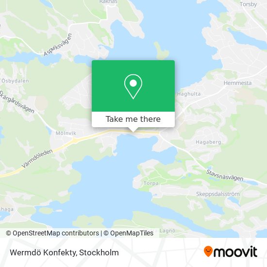 Wermdö Konfekty map