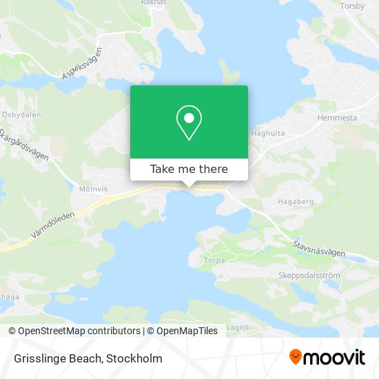 Grisslinge Beach map