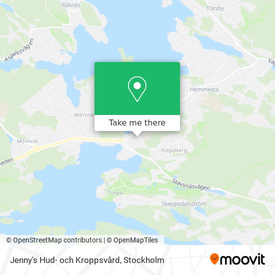 Jenny's Hud- och Kroppsvård map