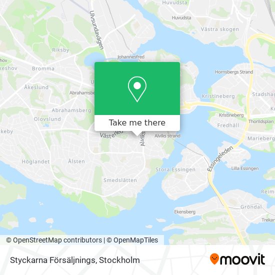 Styckarna Försäljnings map