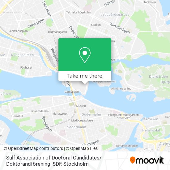 Sulf Association of Doctoral Candidates/ Doktorandförening, SDF map