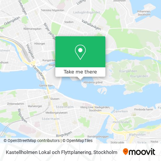 Kastellholmen Lokal och Flyttplanering map