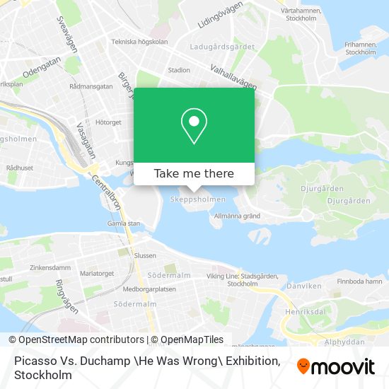 Picasso Vs. Duchamp \He Was Wrong\ Exhibition map