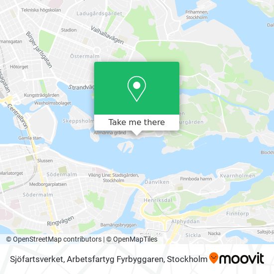 Sjöfartsverket, Arbetsfartyg Fyrbyggaren map