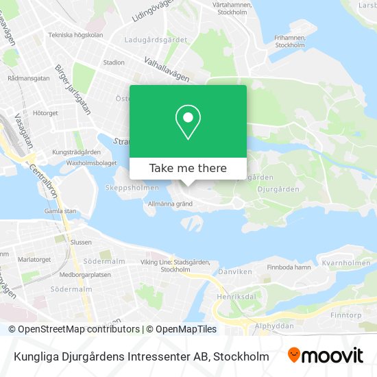 Kungliga Djurgårdens Intressenter AB map