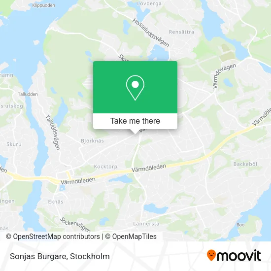 Sonjas Burgare map
