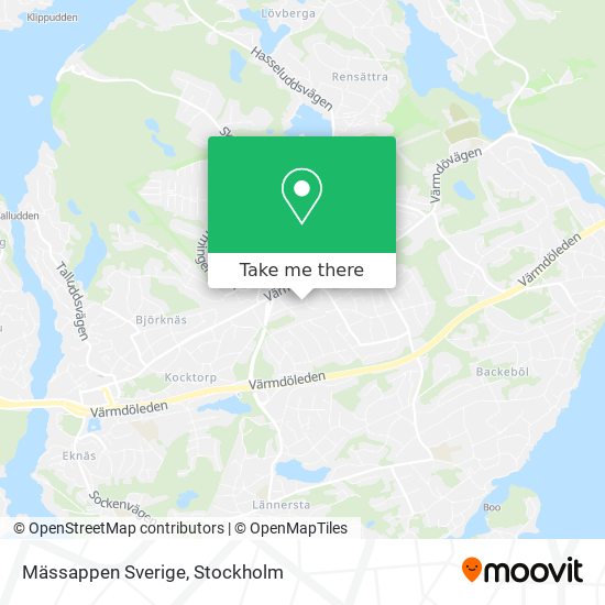 Mässappen Sverige map