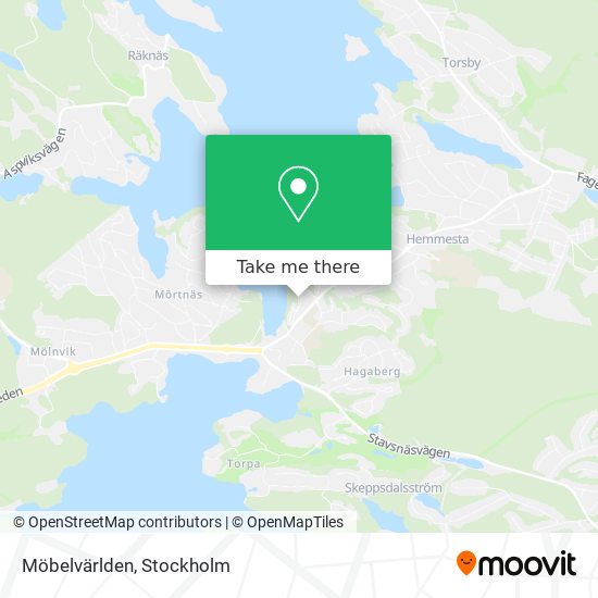 Möbelvärlden map