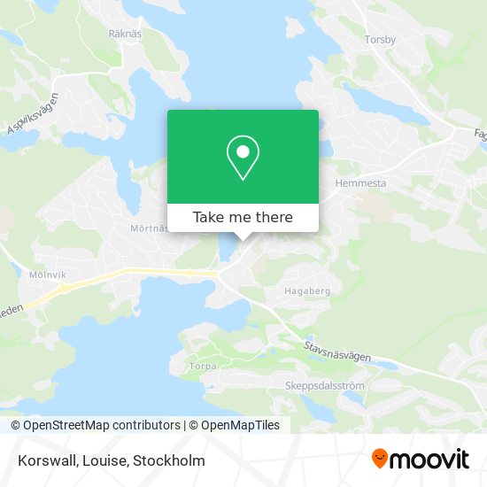 Korswall, Louise map