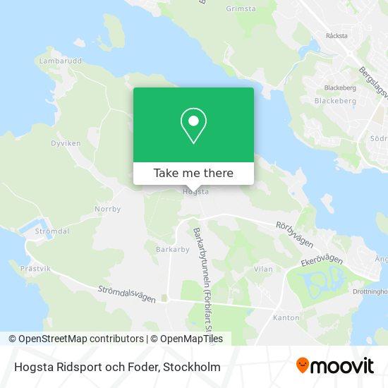 Hogsta Ridsport och Foder map