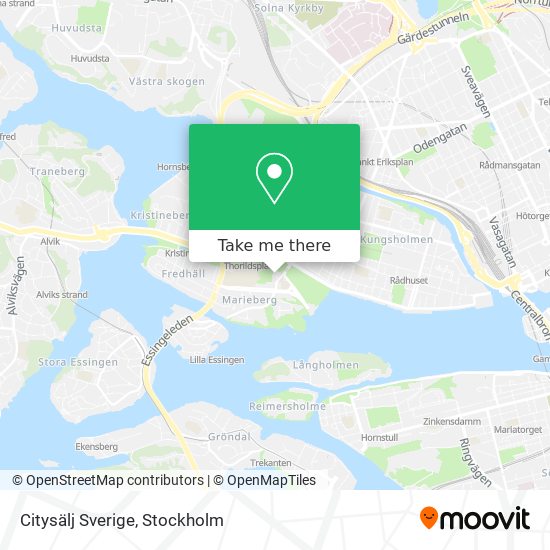 Citysälj Sverige map