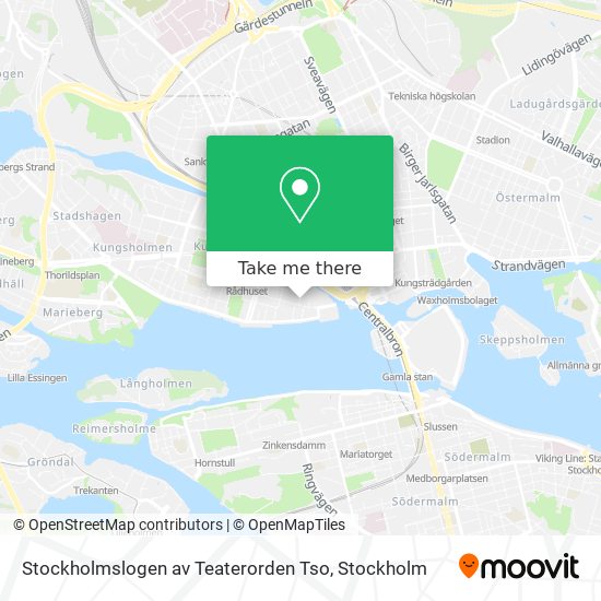 Stockholmslogen av Teaterorden Tso map