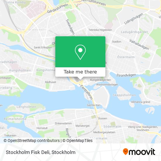 Stockholm Fisk Deli map