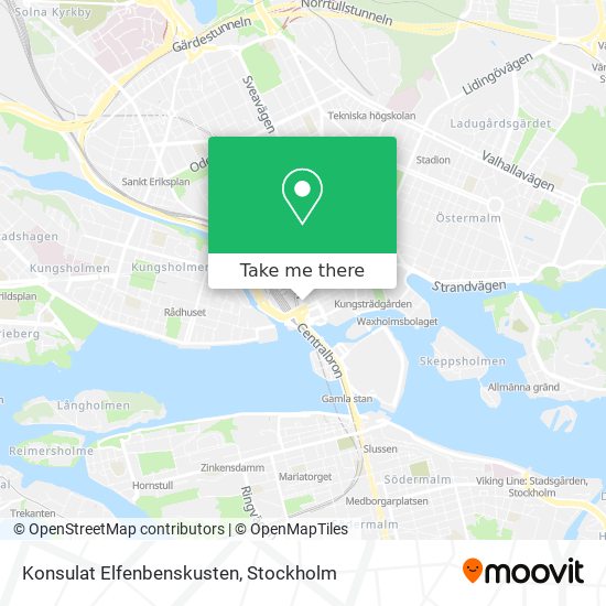 Konsulat Elfenbenskusten map