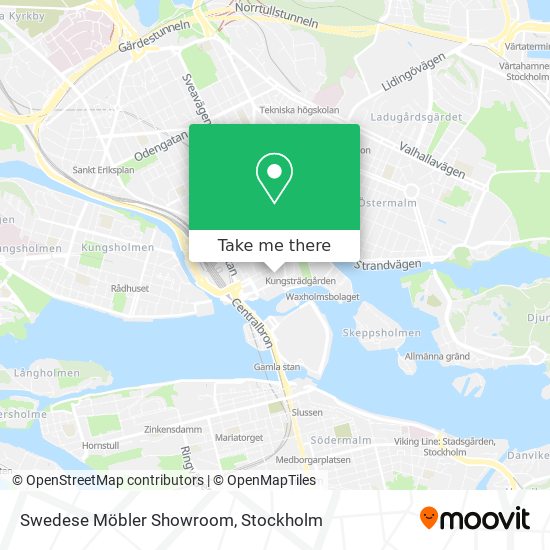 Swedese Möbler Showroom map