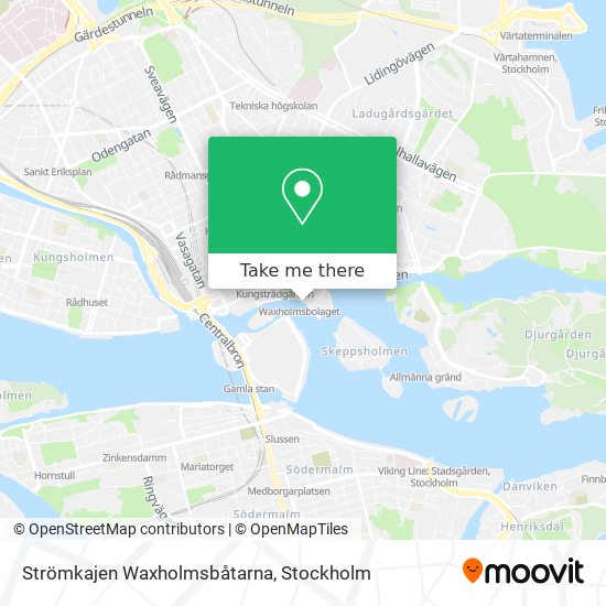 Strömkajen Waxholmsbåtarna map