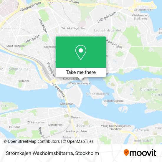 Strömkajen Waxholmsbåtarna map
