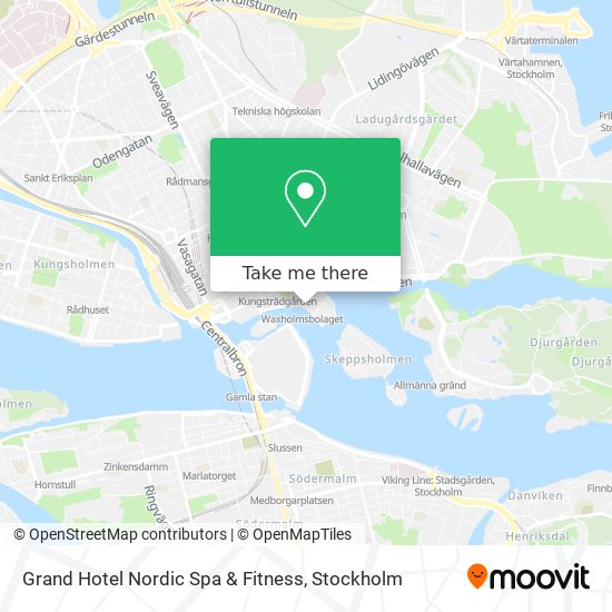 Grand Hotel Nordic Spa & Fitness map