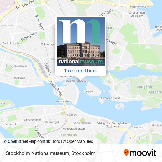 Stockholm Nationalmuseum map